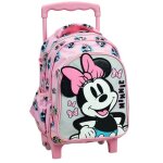 Sac  dos  roulettes minnie rose 30 cm maternelle