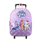 Sac  dos  roulettes - my little pony - violet - 31 cm - maternelle - multicolore