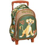 Sac  dos  roulettes roi lion simba 30 cm trolley maternelle