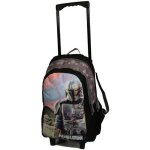 Sac  dos  roulettes star wars the mandalorian baby yoda noir et gris bagtrotter