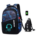 Sac a dos scolaire grand sac ecole garcon trousse lycee cartable garon primaire camouflage sac a dos ...