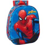 Sac  dos - spiderman - 3d - 33 cm - maternelle - bleu