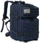 Sac � dos tactique militaire - maavoki - 45l - polyvalent imperm�able - ergonomique - bleu marine