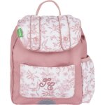 Sac  dos - tanns - toile de jouy - terracotta - polyester recycl - co - responsable