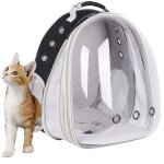 Sac à dos de transport pour chat - extensible bulles transparent pour petit chien jusquà 5 kg chat - ... Sac à dos de transport pour chat - extensible bulles transparent pour petit chien jusquà 5 kg chat - ...
