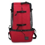 Sac à dos de transport - marque - modèle - rouge - petits et moyens chiens - réglable Sac à dos de transport - marque - modèle - rouge - petits et moyens chiens - réglable