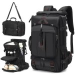 Sac  dos unisexe grande capacit 50 l avec bretelles rglables et chargement usb pour le camping et ...