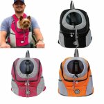 Sac  dos de voyage en maille pour chien et chiot sac  bandoulire portable  lavant rose petit s : ...
