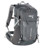 Sac � dos de voyage - nils camp - 35l - gris - mixte - 60x35x22 cm - r�sistant � leau - housse de pluie ...
