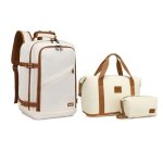 Sac a dos avec sac de voyage avec trousse de maquillage en polyester bagage cabine pour avion sac  dos ...