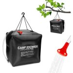 Sac de douche solaire 40l portable pour camping randonn�e voyages chauffe au soleil robuste l�ger facile ...