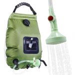 Sac de douche solaire camping - 20l - eau chaude 45c - randonne escalade