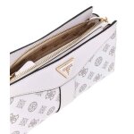 Sac à épaule bandoulière - guess - dorys top zip - blanc - gris clair - 100% polyuréthane Sac à épaule bandoulière - guess - dorys top zip - blanc - gris clair - 100% polyuréthane
