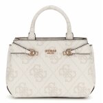 Sac � �paule bandouli�re - guess - lorelei mini satchel bag - cr�me - vieux rose - 100% polyur�thane