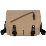 Sac  epaule bandoulire messenger cartable scolaire besace en toile kaki pour homme femme
