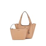 Sac à épaule - guess - helina tote bag - beige - 100% polyuréthane - aimantée Sac à épaule - guess - helina tote bag - beige - 100% polyuréthane - aimantée