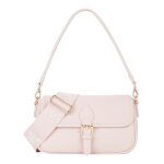 Sac � �paule - valentino - samba re flap bag - rose - 100% polyur�thane - 24x14x10 cm