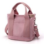 Sac fourre - tout femme petit sac avec fermeture clair sac  bandoulire toile hobo et messager