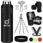 Sac de frappe adulte 100 120cm non rempli sac de boxe avec gants de boxe boxing reflex ball chaine suspension ...