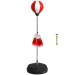 Sac de frappe sur pied homcom punching ball sur pied rglable en hauteur 126 - 144 cm avec gants pompe ...