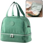 Sac isotherme - lean - petit - d�jeuner - bandouli�re r�glable - 27 cm - vert