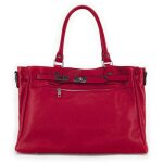 Sac janet silver rouge vif