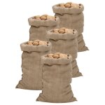 Sacs en jute 5 pcs 60 x 105 cm ? 100% jute 340 g / m� pack de 5