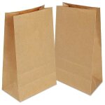 Sac kraft pochette kraft 100 pieces 12x7x21. 5 cmsachet papier kraft sac cadeausacet papier pour no�l ...