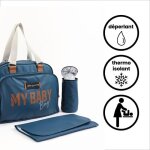 Sac  langer quotidien baby on board simply babybag - bleu ocan - grande capacit - matelas et porte ...