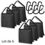 Sacs de lestage paquet de poids de sable gazebo lot de 4 poids lourd poids pour jambes tentes pare - ...