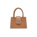 Sacs � main armani exchange femme signature marron synth�tique