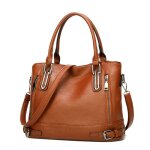 Sac � main en cuir pour femme avec poign�es poign�e sup�rieure sac � bandouli�re souple vintage pour ...