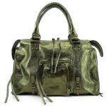 Sac � main en cuir iris� italien sandstorm kaki iris�