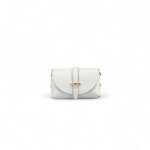Sac � main en cuir lisse candy blanc