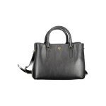 Sac � main en cuir noir ralph lauren