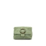 Sac � main en cuir nubuck verone suede vert amande