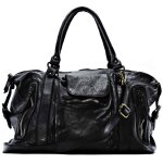 Sac � main en cuir vintage italien miss my noir