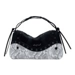 Sac � main - desigual - bergamo snake patch - noir - 32x18x9 cm - 100% polyur�thane