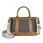 Sac � main femme 28x11x19cm sac fourre - tout en cuir sac tote avec motif monogramme sangle convertible ...