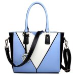 Sac a main femme 30x10x26cm sac  bandoulire femme en cuir pu sac cabas fourre - tout en forme de v ...