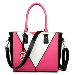 Sac a main femme 30x10x26cm sac  bandoulire femme en cuir pu sac cabas fourre - tout en forme de v ...