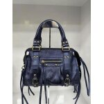 Sac � main femme en cuir v�ritable made in italy en bleu? grand cabas �l�gant avec bandouli�re et grande ...