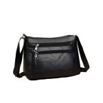 Sac � main - femme - gallantry - cuir - noir - bandouli�re non amovible - 23 x 16 x 2 cm