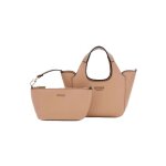 Sac � main - guess - helina mini tote - beige - 18x125x75 cm - bandouli�re amovible