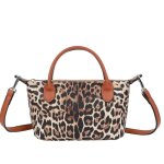 Sac � main � motif l�opard pour femme avec bandouli�re amovible gallantry l�opard marron