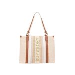 Sacs à main superdry femme fourre tout beige synthétique Sacs à main superdry femme fourre tout beige synthétique