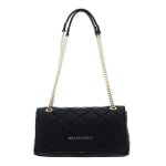 Sac � �paule - valentino - ocarina - noir - simili cuir - 25. 5 x 17 x 9 cm