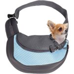 Sac messager pour chien sac de transport pour animaux de compagnie sac � bandouli�re en filet respirant ...