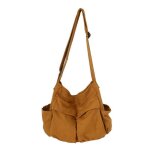 Sac messager en toile hobo grande capacit avec plusieurs poches sac  bandoulire dcontract pour femmes ...