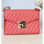 Sac michael kors rose md vegan simili cuir rabat pomelo